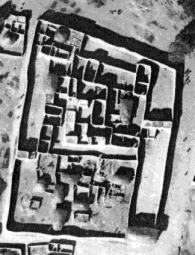 Logone-Birni city in Cameroon, fractal patterns