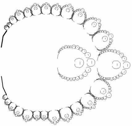 Ba-ila village in southern Zambia, circular fractal patterns