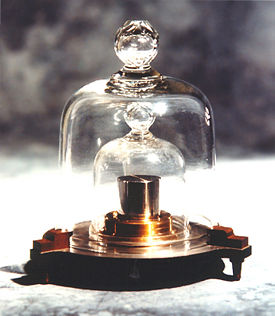 K48 came from the second batch of kilogram replicas to be produced. It was delivered to Denmark in 1949 with an official mass of 1 kg+81 g. Like all other replicas, it is stored under two nested bell jars virtually all the time. Still, its mass and that of the IPK diverged markedly in only 40 years; the mass of K48 was certified as 1 kg+112 g during the 19881992 periodic verification.