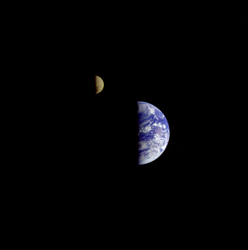 Distant Earth and Moon