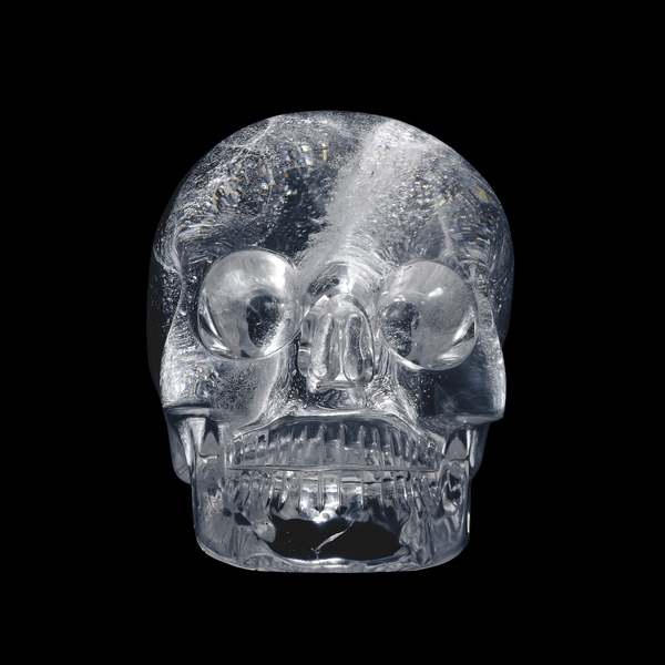 Rock crystal skull