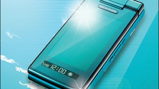 The Solar Ketai waterproof, solar-powered mobile phone