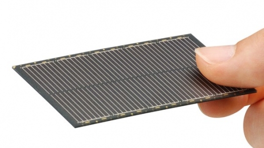 Sharp's new LR0GC02 solar module for mobile devices is the industrys thinnest at 0....