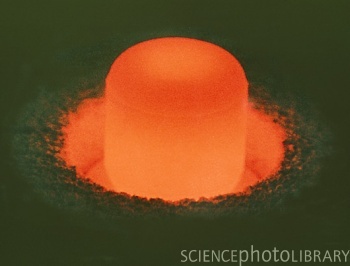 Pellet of plutonium