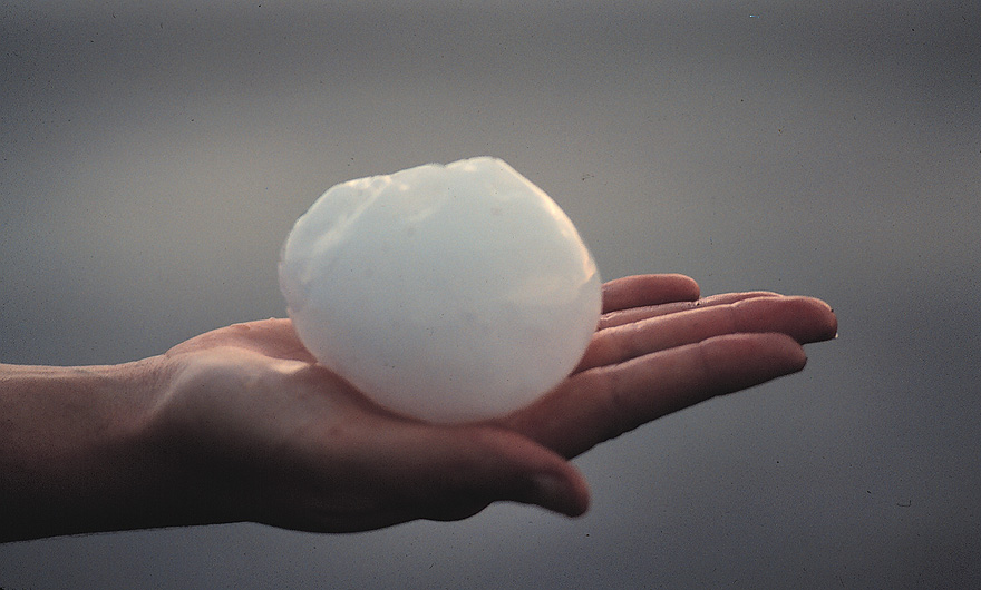 4 inch diameter hail