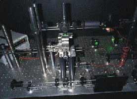 Optical-tweezers setup