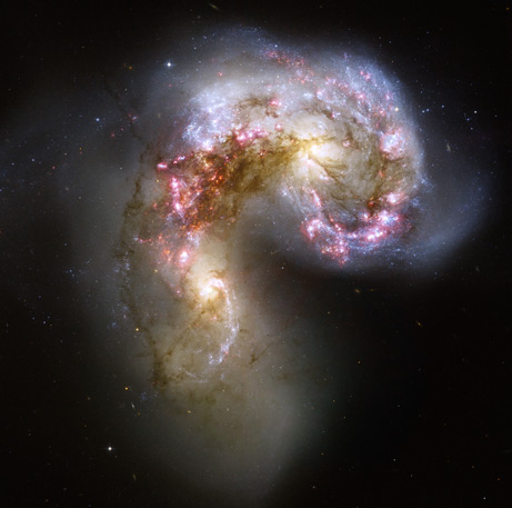 Colliding galaxies image