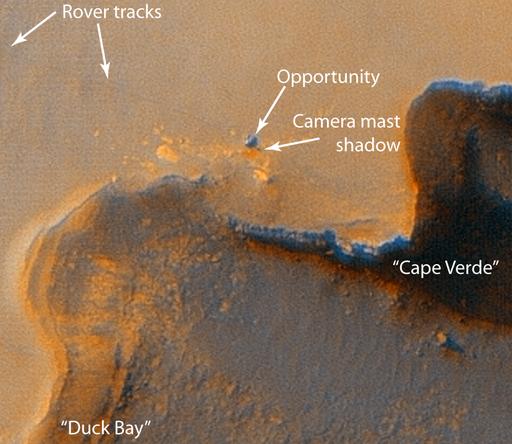 Opportunity Rover at Victoria Crater