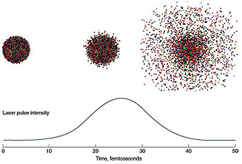 Hydrodynamic Model of Protein Exploded by X-ray Pulse