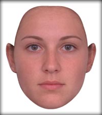 Average female face