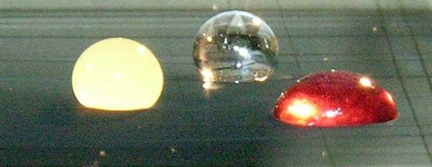 Image: Droplets sitting on nanotube sheet