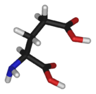 Chemical structure of the amino acid glutamate