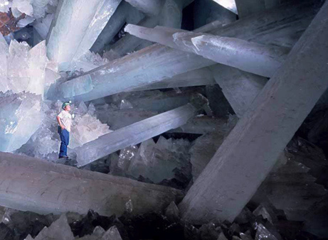 Pictures of giant crystal cave in Naica, Mexico