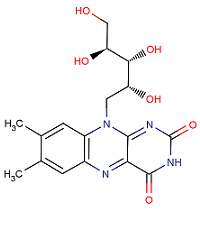 Strukturn vzorec riboflavin