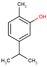 5-isopropyl-2-methylfenol neboli karvakrol