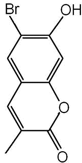 Struktura bromohydroxybenzopyronov skupiny