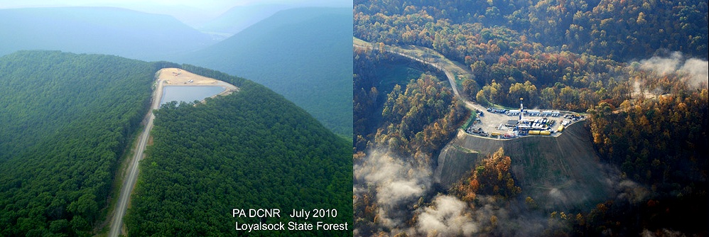 Gas drilling in Loyalsock State Forest