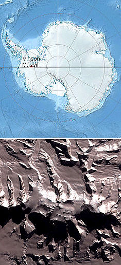 Vinson Massif is located in Antarctica