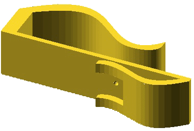 Hlavn soustku mikroskopu k mobilu pro zvten 350 x v programu OpenSCAD.