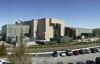 The exterior of the National Ignition Facility in in Livermore, California. Construction of the facility was completed in March 2009 and it was dedicated on May 31, 2009